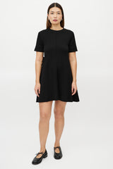 Proenza Schouler Black Side Bow Shift Dress