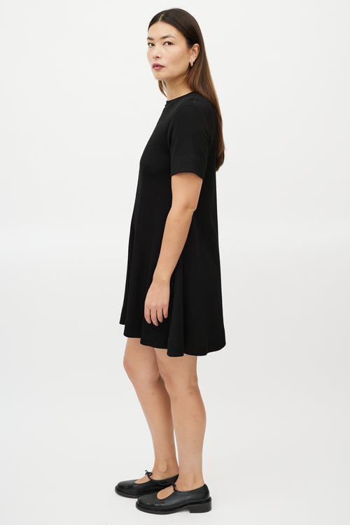 Proenza Schouler Black Side Bow Shift Dress