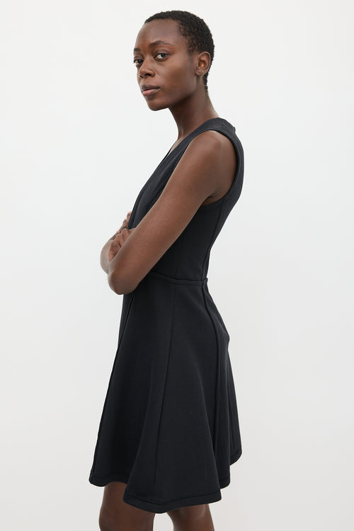 Proenza Schouler Black V-Neck Dress