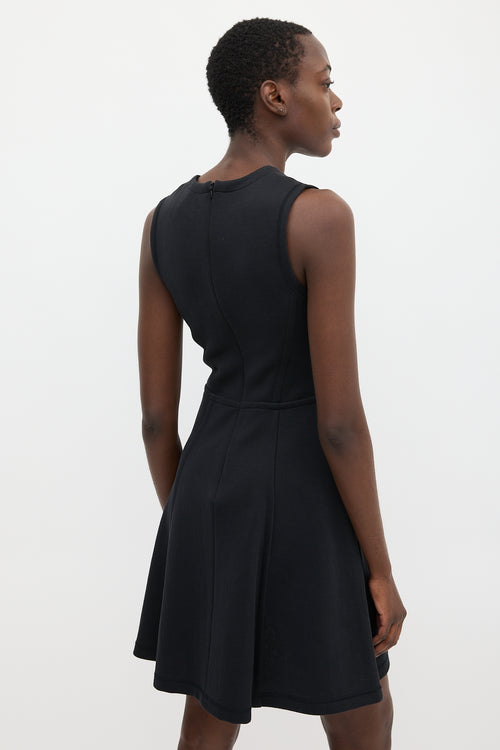 Proenza Schouler Black V-Neck Dress