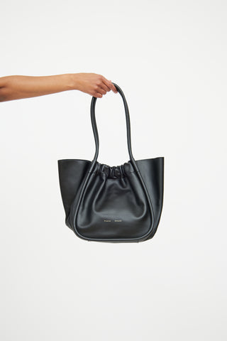 Proenza Schouler Black Large Ruched Tote