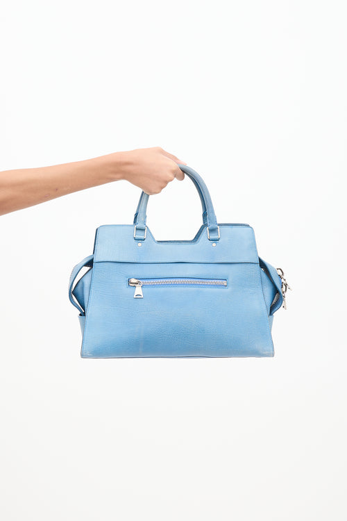 Proenza Schouler Blue Leather PS13 Shoulder Bag