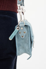 Proenza Schouler Blue Suede PS1 Mini Bag