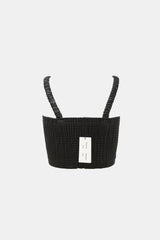 Proenza Schouler Faux Leather Smocked Top