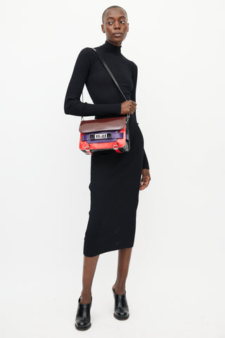 Proenza Schouler Red & Purple PS11 Leather Bag