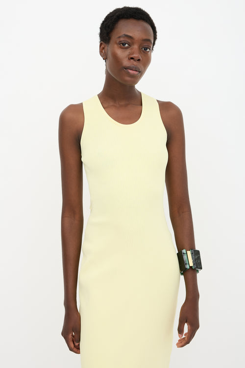 Proenza Schouler Rib Knit Button Dress