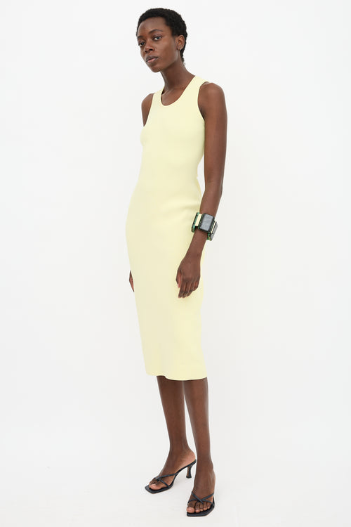 Proenza Schouler Rib Knit Button Dress