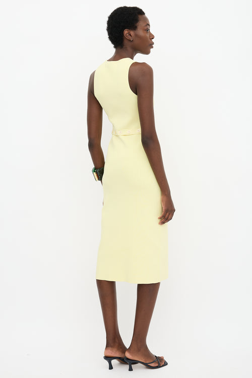 Proenza Schouler Rib Knit Button Dress