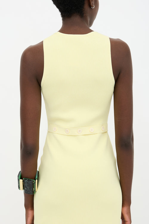 Proenza Schouler Rib Knit Button Dress