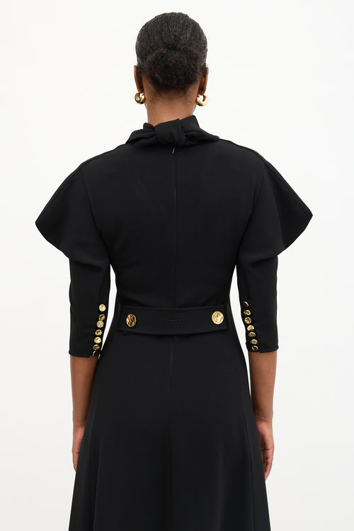 Proenza Schouler Exaggerated Shoulder Dress