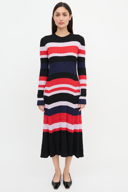Proenza Schouler Striped Rib Maxi Dress