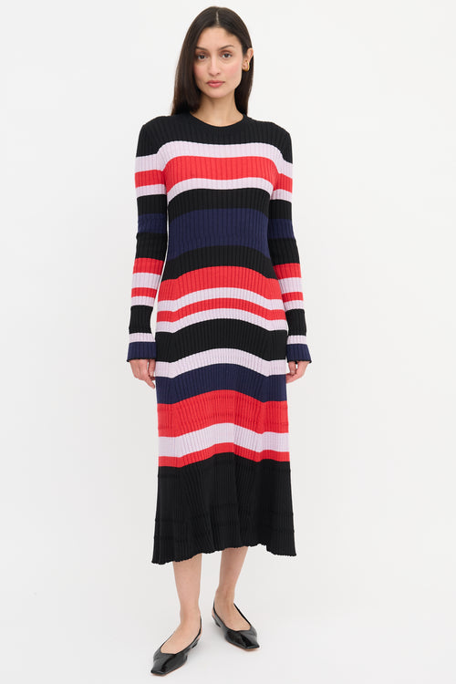 Proenza Schouler Striped Rib Maxi Dress