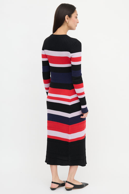 Proenza Schouler Striped Rib Maxi Dress