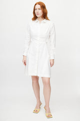 Proenza Schouler White Cut Out Shirt Dress
