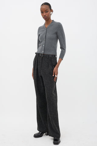 Proenza Schouler Wool Boucle Pleated Trouser