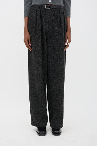 Proenza Schouler Wool Boucle Pleated Trouser