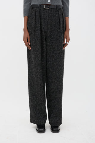 Proenza Schouler Wool Boucle Pleated Trouser