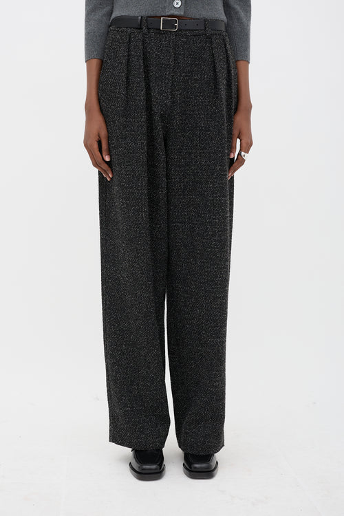 Proenza Schouler Wool Boucle Pleated Trouser