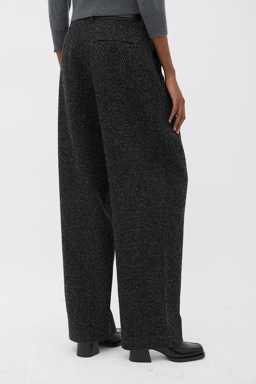Proenza Schouler Wool Boucle Pleated Trouser