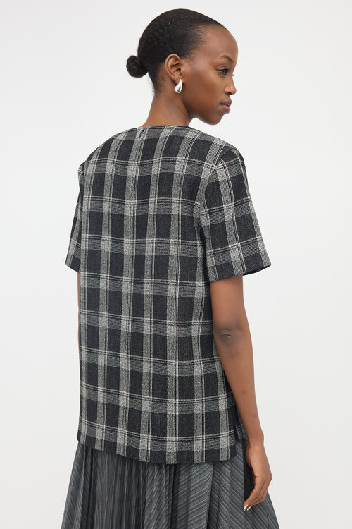 Proenza Schouler Wool Check Top
