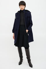 Proenza Schouler Wool & Fur Trimmed Coat