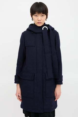 Proenza Schouler Wool & Fur Trimmed Coat