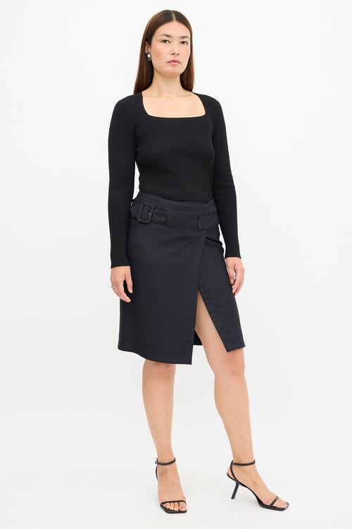 Proenza Schouler Wool Wrap Skirt