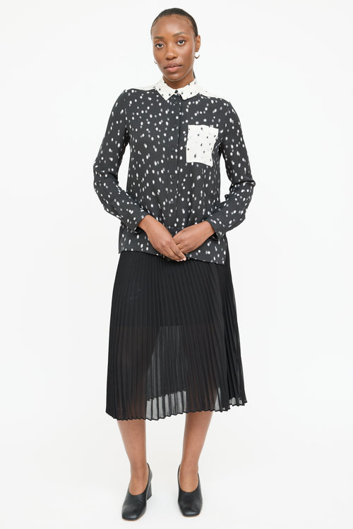 Proenza Schouler Silk Polka Dot Shirt