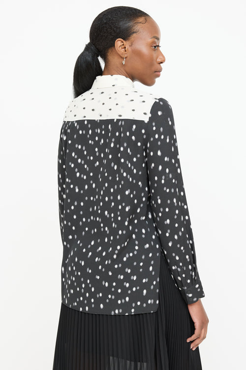 Proenza Schouler Silk Polka Dot Shirt