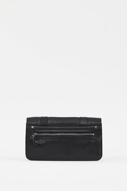 Proenza Schouler Black Leather PS1 Clutch