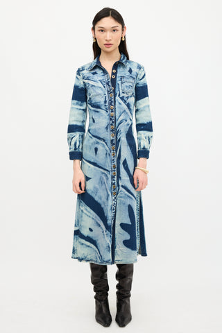 Proenza Schouler Denim Bleached Dress