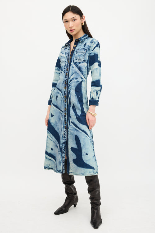 Proenza Schouler Denim Bleached Dress