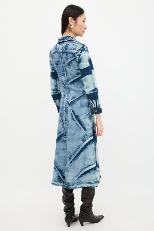 Proenza Schouler Denim Bleached Dress
