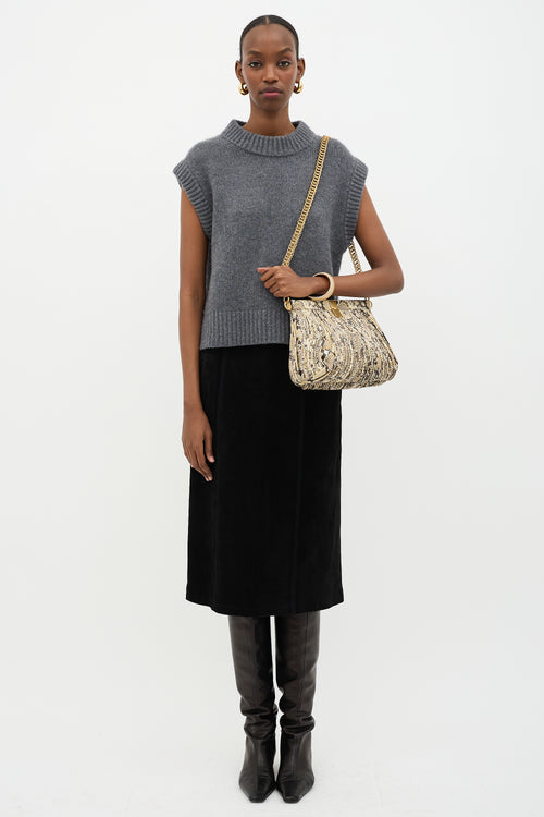 Proenza Schouler Embossed Leather Rolo Clutch