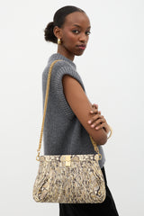 Proenza Schouler Embossed Leather Rolo Clutch