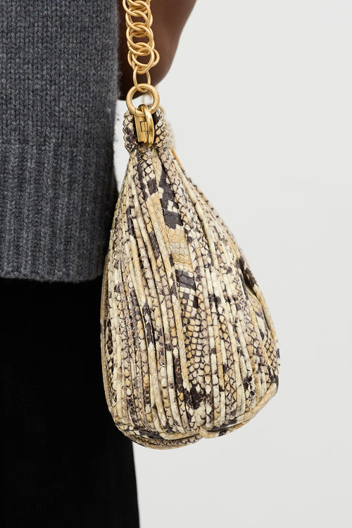 Proenza Schouler Embossed Leather Rolo Clutch