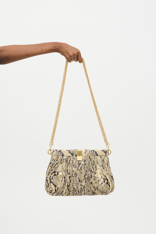 Proenza Schouler Embossed Leather Rolo Clutch