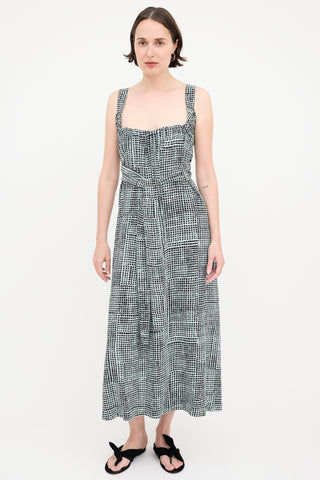 Proenza Schouler Flou Check Wrap Dress