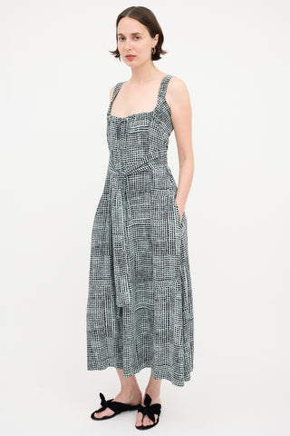 Proenza Schouler Flou Check Wrap Dress