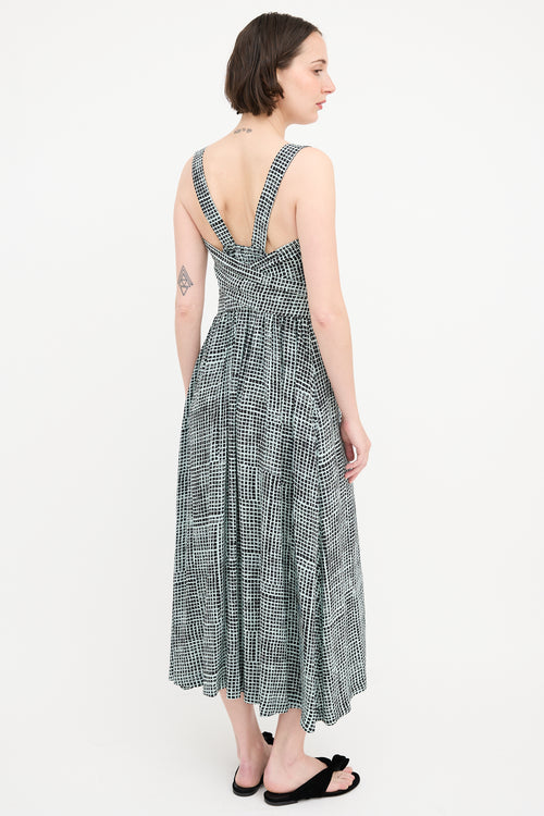 Proenza Schouler Flou Check Wrap Dress