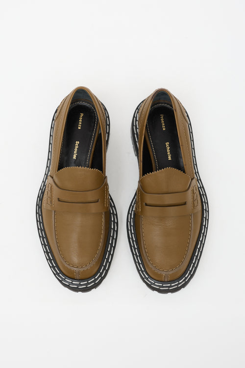 Proenza Schouler Leather Platform Loafer