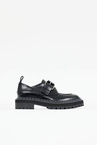 Proenza Schouler Leather Buckled Loafer