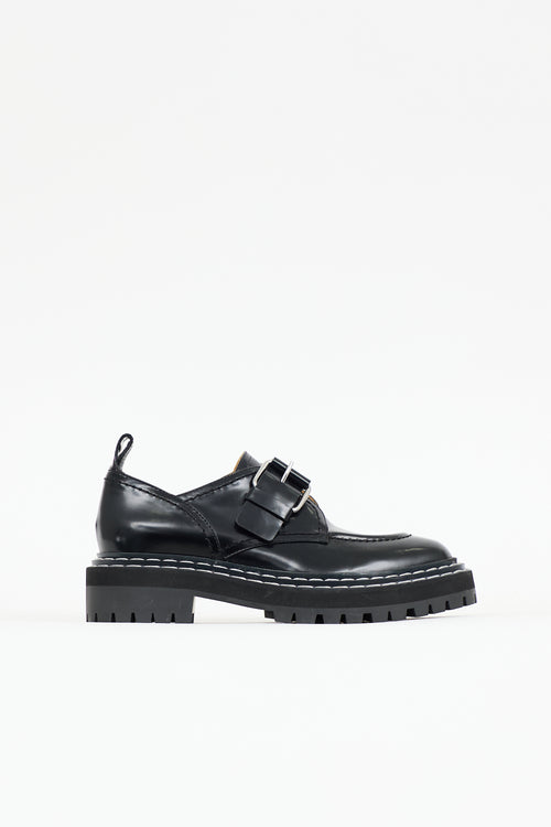 Proenza Schouler Leather Buckled Loafer