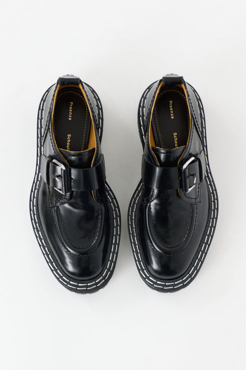 Proenza Schouler Leather Buckled Loafer