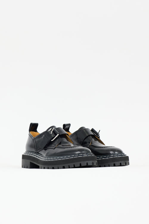 Proenza Schouler Leather Buckled Loafer