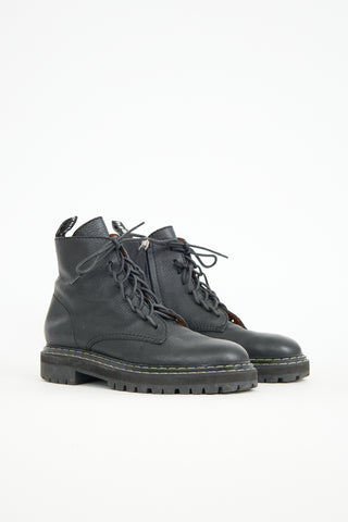 Proenza Schouler Leather Combat Boot