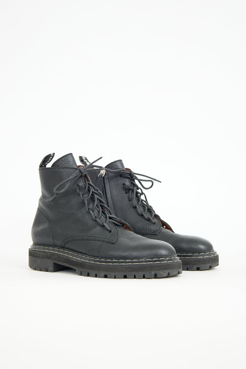 Proenza Schouler Leather Combat Boot