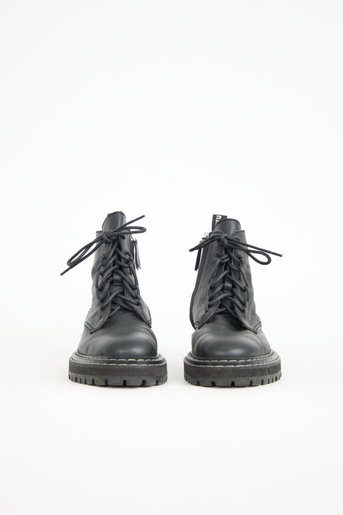 Proenza Schouler Leather Combat Boot