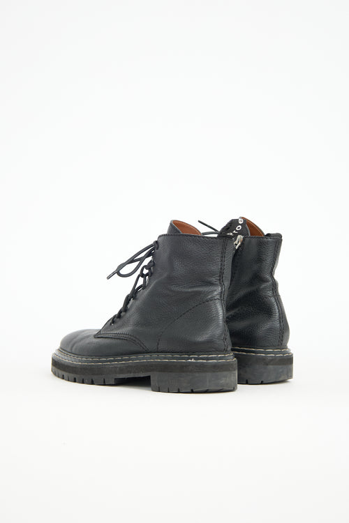 Proenza Schouler Leather Combat Boot
