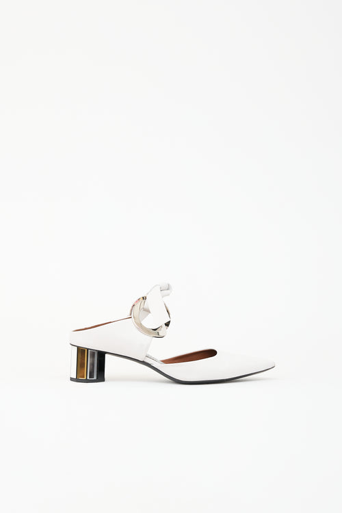 Proenza Schouler Leather Grommet Mule